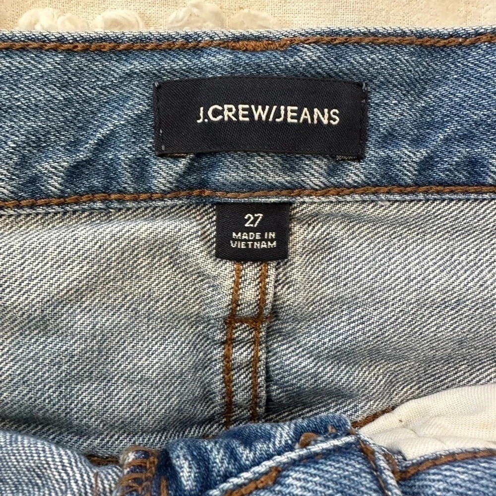 J. Crew High Rise Raw Hem Denim Skirt - Picture 8 of 10